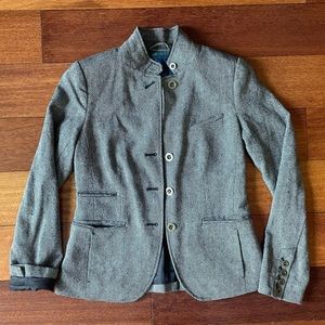 Gap brown wool tweed jacket size 0